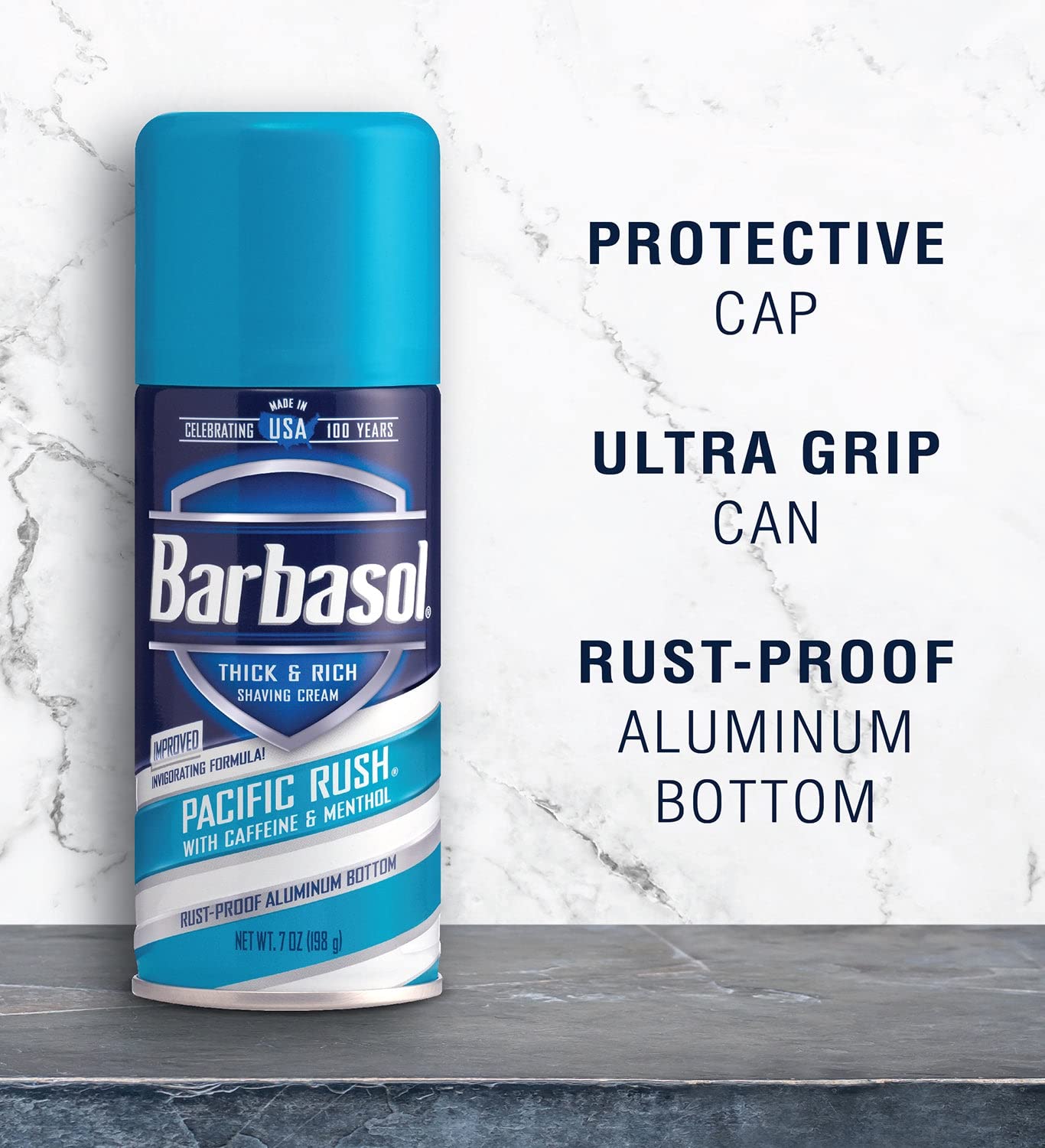 Barbasol Shave Cream 7 Ounce (Pacific Rush, Pack of 1)