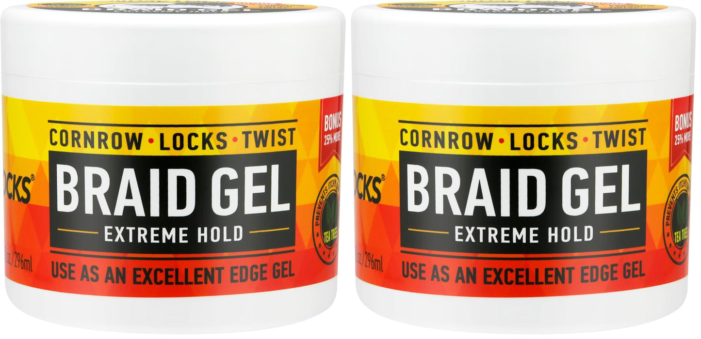 AllDay Locks Braid Gel Extreme Hold - Braiding Gel for_Cornrows, Locks, & Twisting, Moisturizing Edge Control for_Women and Men, Natural Formula_for Beauty and Personal Care AllDay Locks Default Title