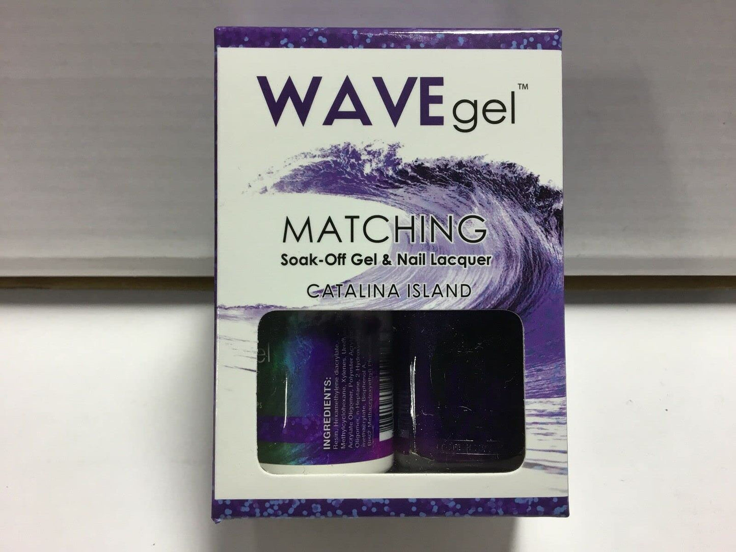WAVEGEL Soak-0ff Gel & Nail Lacquer Matching Duo Set - Catalina Island - W73114-73114 I 0.5 Oz Beauty & Personal Care WAVE gel