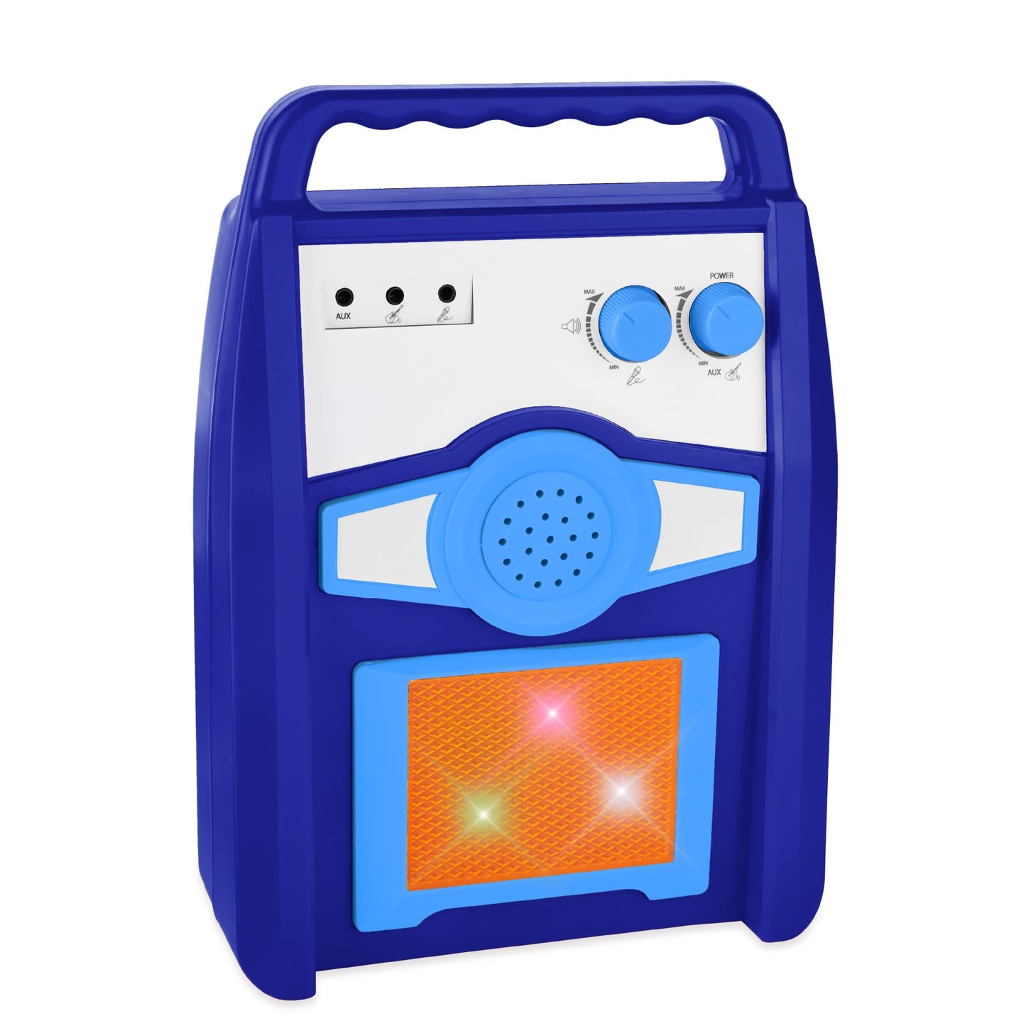 Best Choice Products Kids Electric Guitar Play Set – Toy Starter Kit with Mic, Amp, AUX, Whammy Bar, 6 Songs & Stickers – Blue