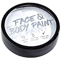 Face and Body Paint Cream - White, 18g Cake Tub - Pretend Costume and Dress Up Makeup by Splashes & Spills