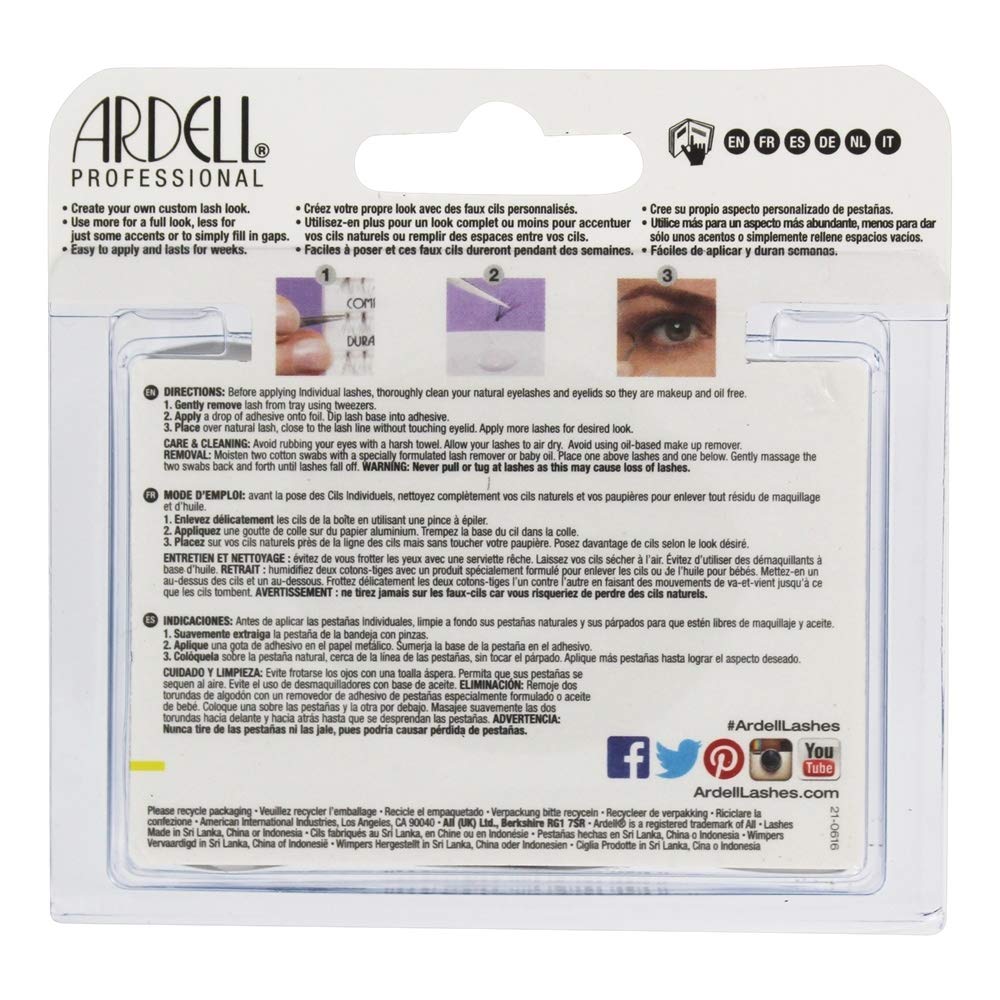 Ardell Double Individuals Knot Free Double Flares Black Short (3 Pack)