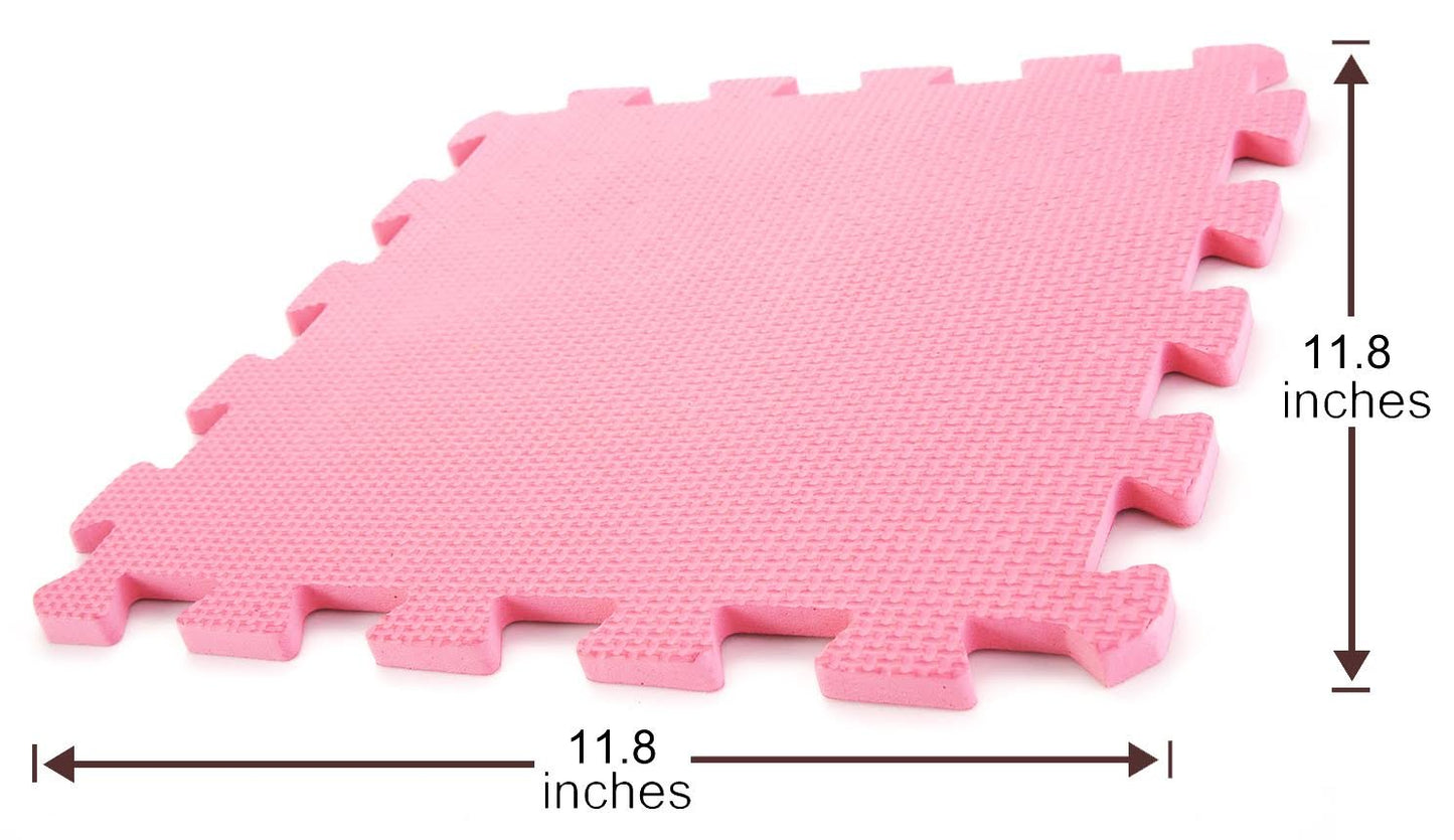 10-Piece Interlocking Floor Mats – Soft Foam Exercise Mat, Play Mat for Kids, Garage Flooring Protector, 10 Sq Ft Coverage