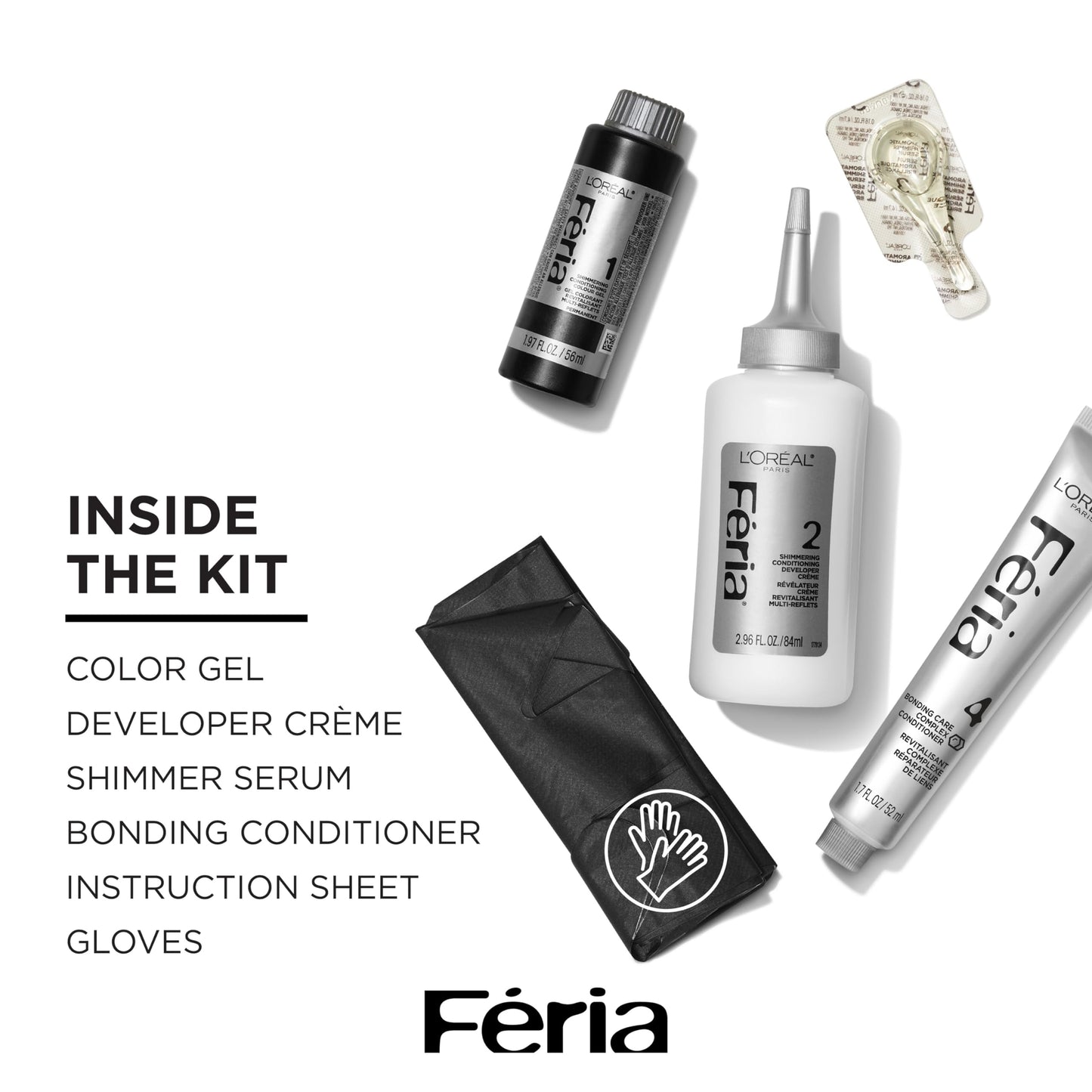 L’Oreal Paris Feria Multi-Faceted Shimmering Permanent Hair Color, High Intensity Hair Dye for 3X Highlights, 82 Strawberry Blonde, 1 Hair Dye Kit