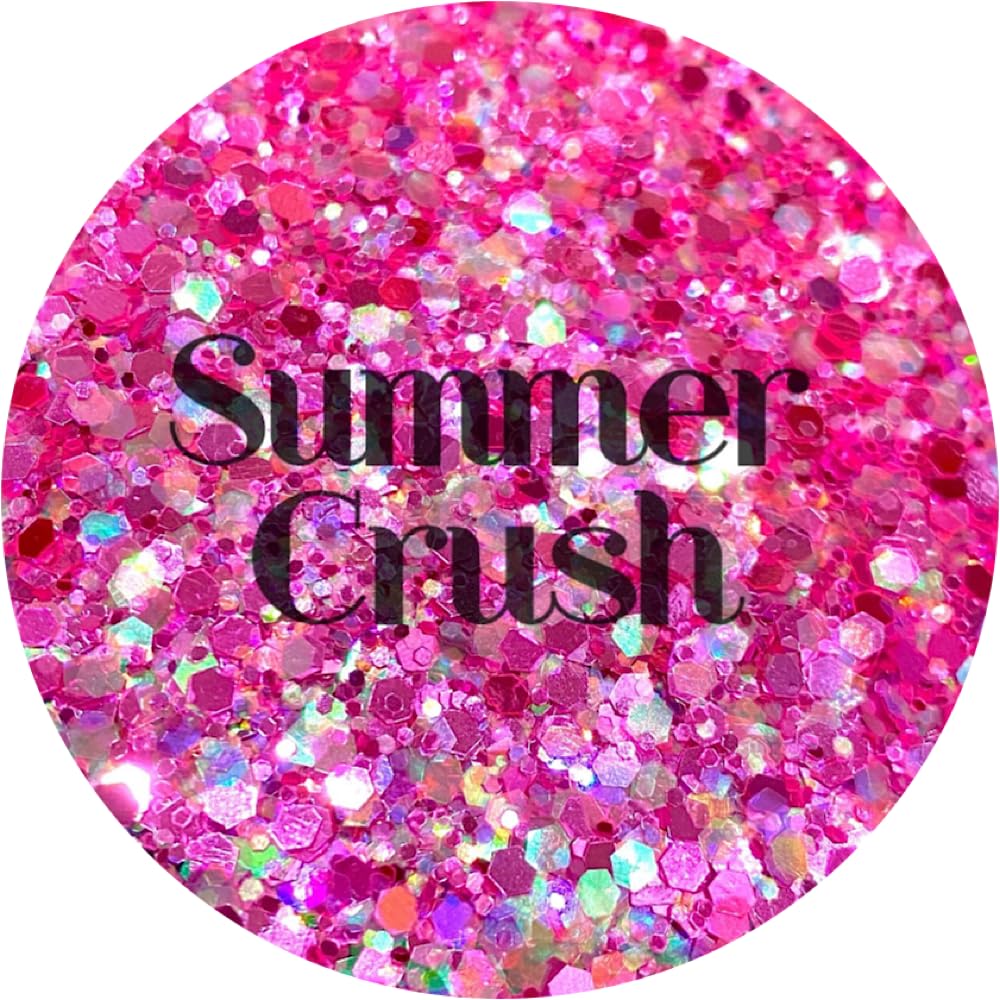 Pink Polyester Glitter | Craft Glitter | Glitter for Arts & Crafts | Tumblers | Cosmetics | Nails | Epoxy Resin Art | Slime | DIY | Body Glitter | 1