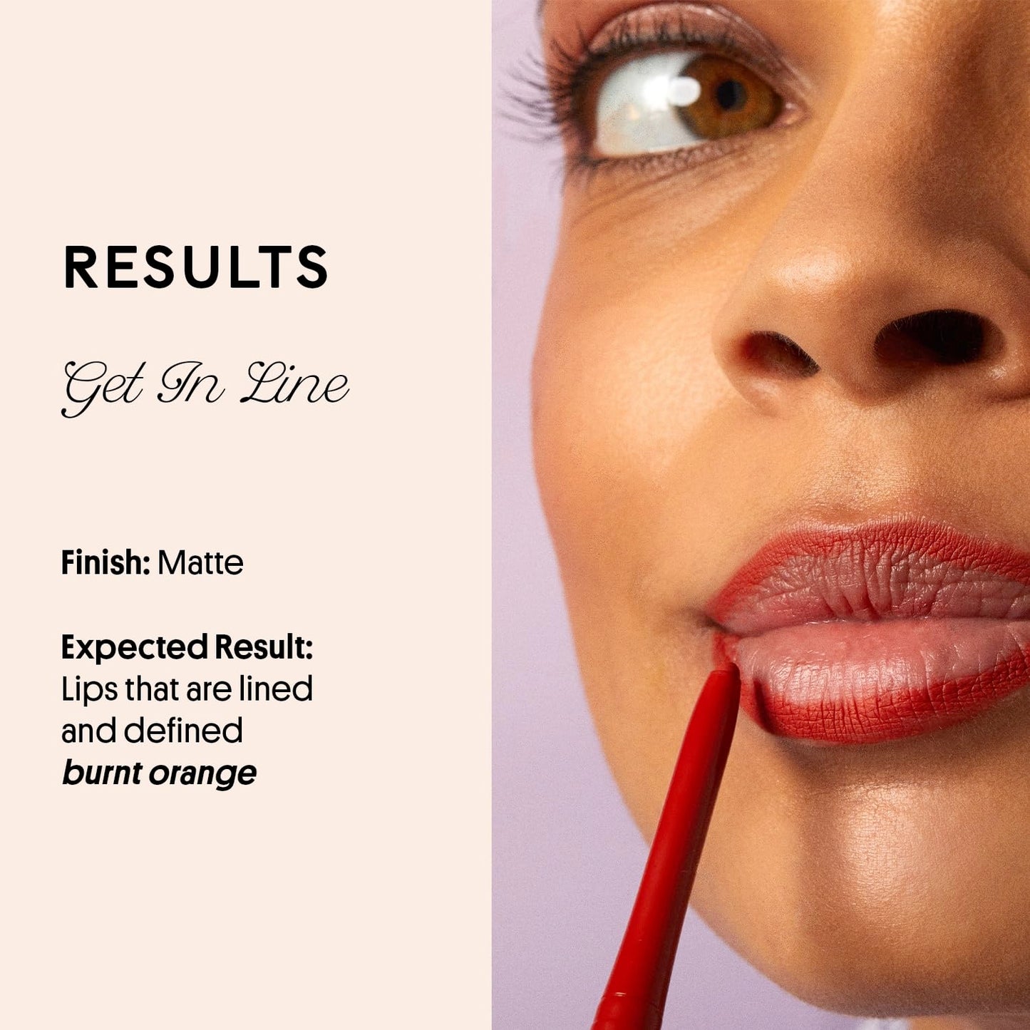 Winky Lux Dirty Love Demi Matte Lip Liner Pencil - Vibrant Red Lipliner, Waterproof Long Lasting Formula, Creamy Retractable Tip For Precision