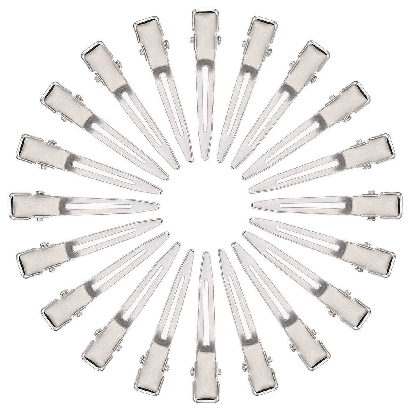 Hicarer 1.75 Inches Single Prong Hair Clips, 50 Pack - Durable Metal Alligator Clips for Dreads Lock Clips, Hair Extensions, Pin Curls, Hair Pins