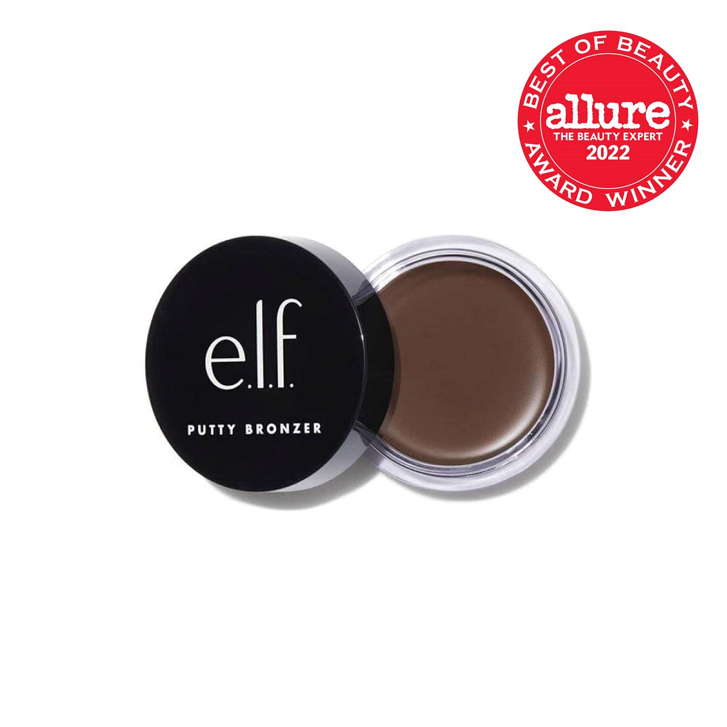 e.l.f. Putty Bronzer, Creamy & Highly Pigmented Formula, Creates a Long-Lasting Bronzed Glow, Infused with Argan Oil & Vitamin E, Beach, Please!, 0.35