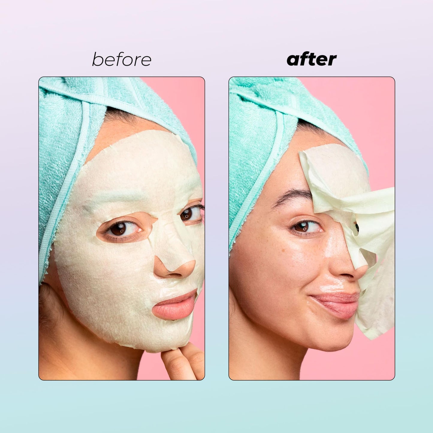 Vitamasques Face Masks Skincare Sheet Kit, 7-Pack - Juicy Collection of Triple-Layer Sheet Facial Masks - Korean Skin Care Pore Purifying
