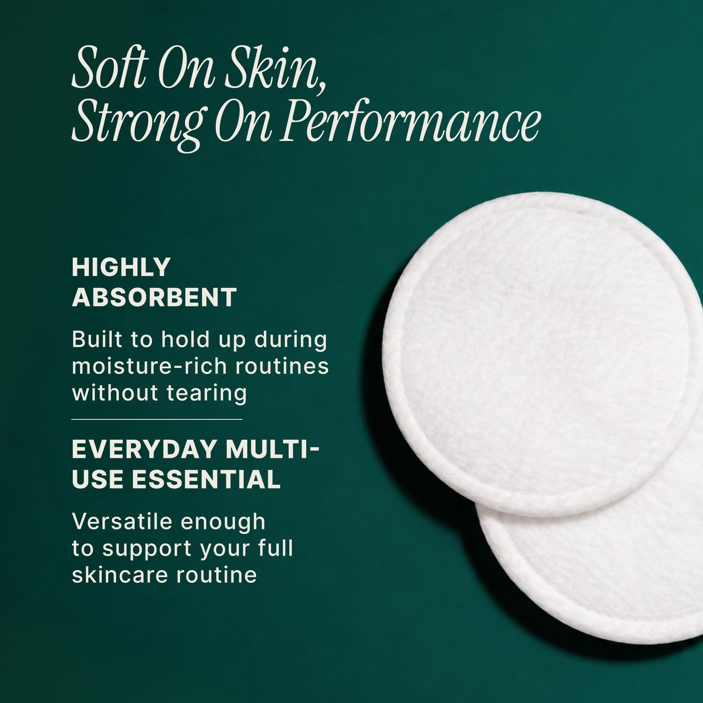 SoulSation Organic Cotton Rounds, 400 Count - Makeup Remover Pads for Face, Lint-Free Beauty and Personal Care SOULSATION