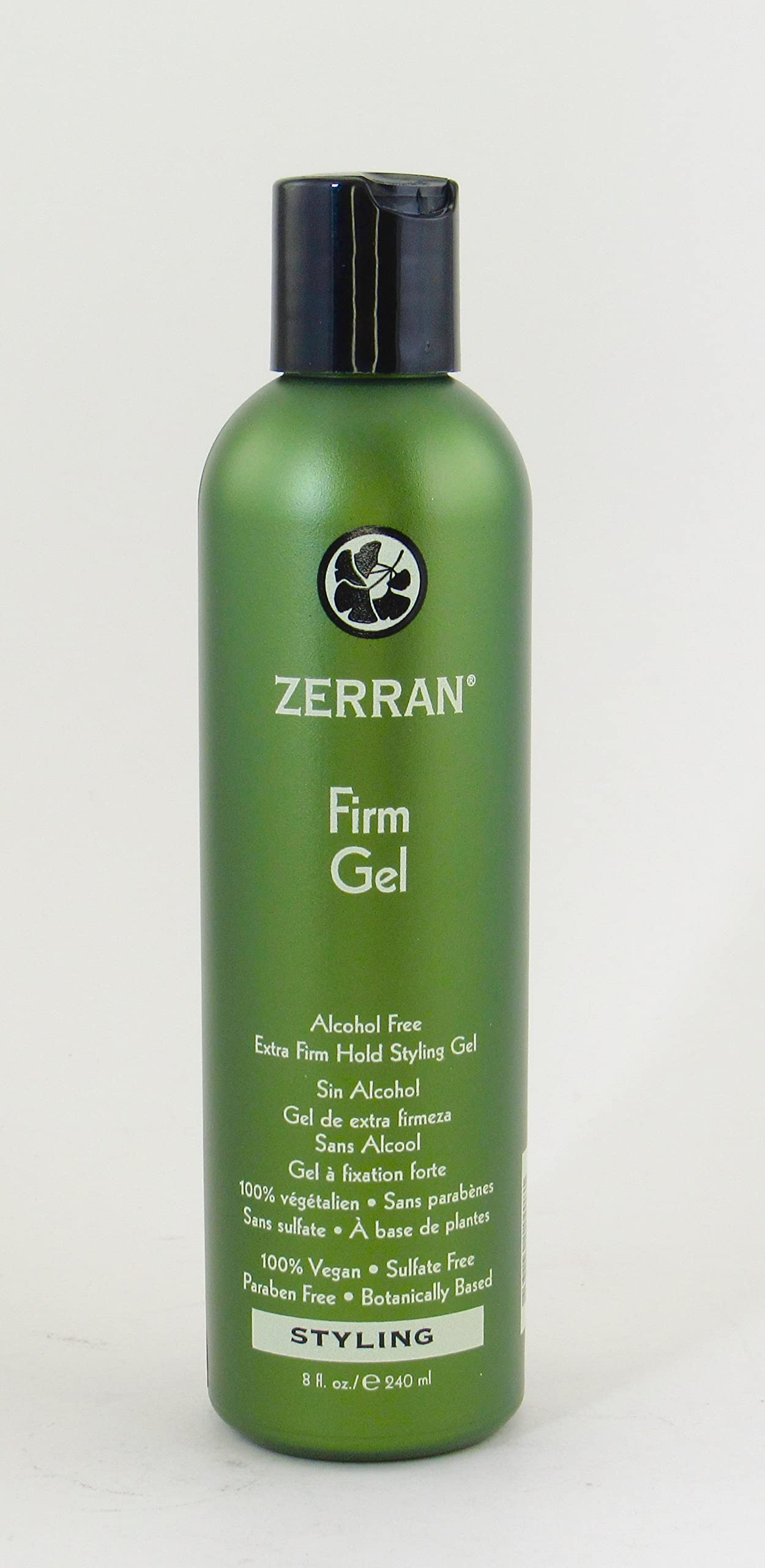 Zerran Firm Hold Hair Gel, 8 Ounce
