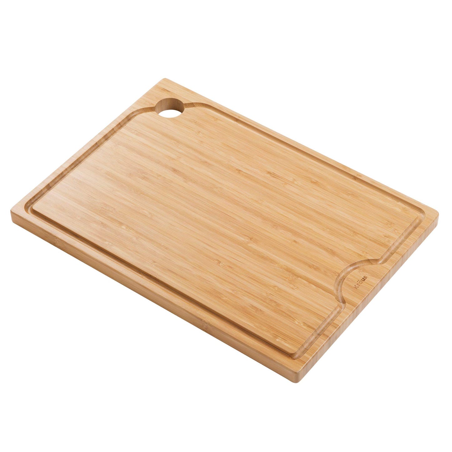 Kraus Kore Solid Bamboo Cutting Board for Workstation Kitchen Sink (16 3/4 in. x 12 in.), KCB-WS103BB