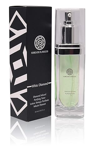 Forever Flawless Exfoliating Facial Toner With White Diamond Powder and Aloe Vera FF16, Enhance Skin Elasticity and Firmness, Cleanse and Close Pores