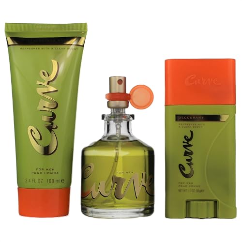 Curve Men's Cologne Spray After Shave Balm & Deodorant Stick, 1.05 Pound