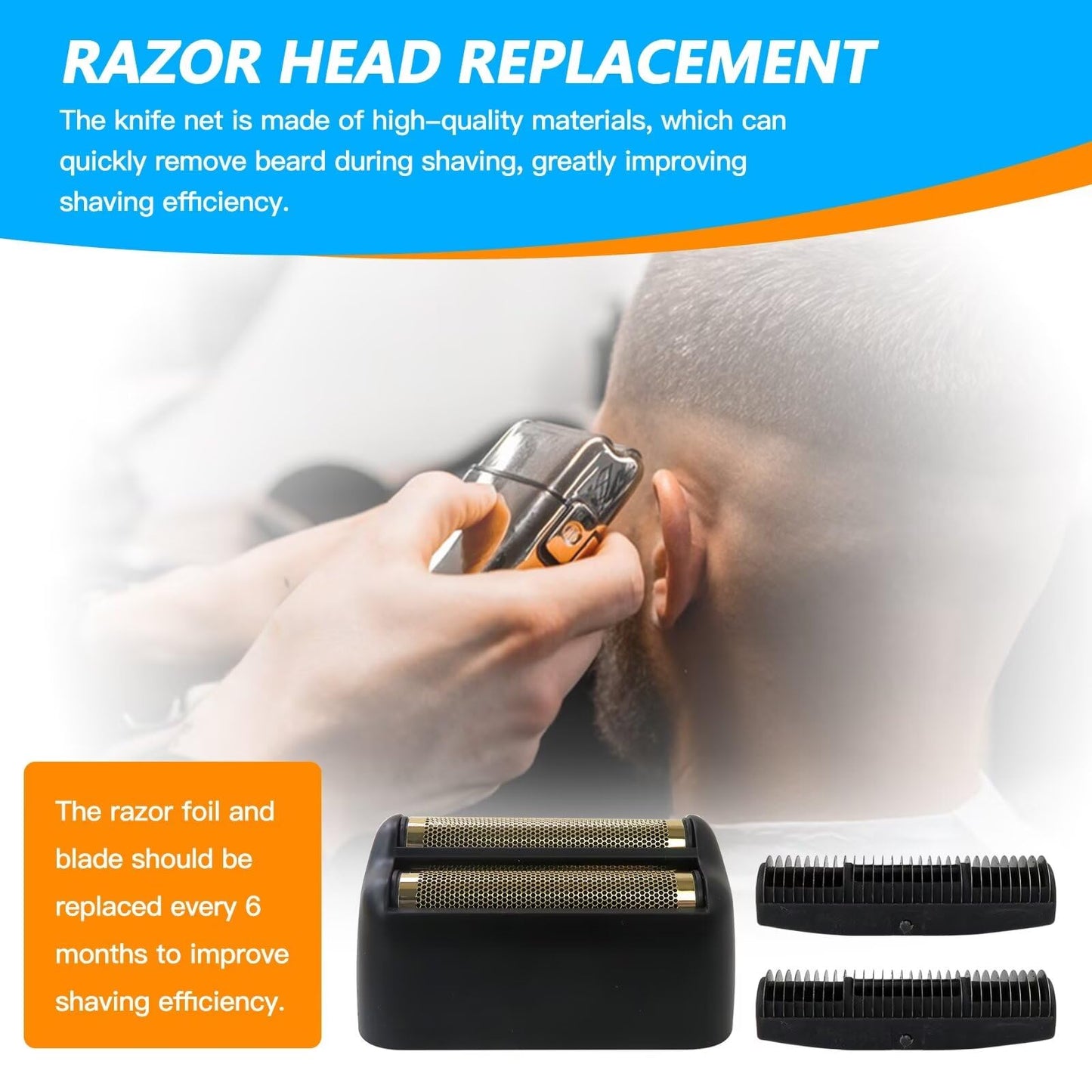 Replacement Foil Double Foil Cutter Head for BaBylis Pro FX FX3 Shaver Matte Black Shaver #FXRF2G Beauty and Personal Care Acupress