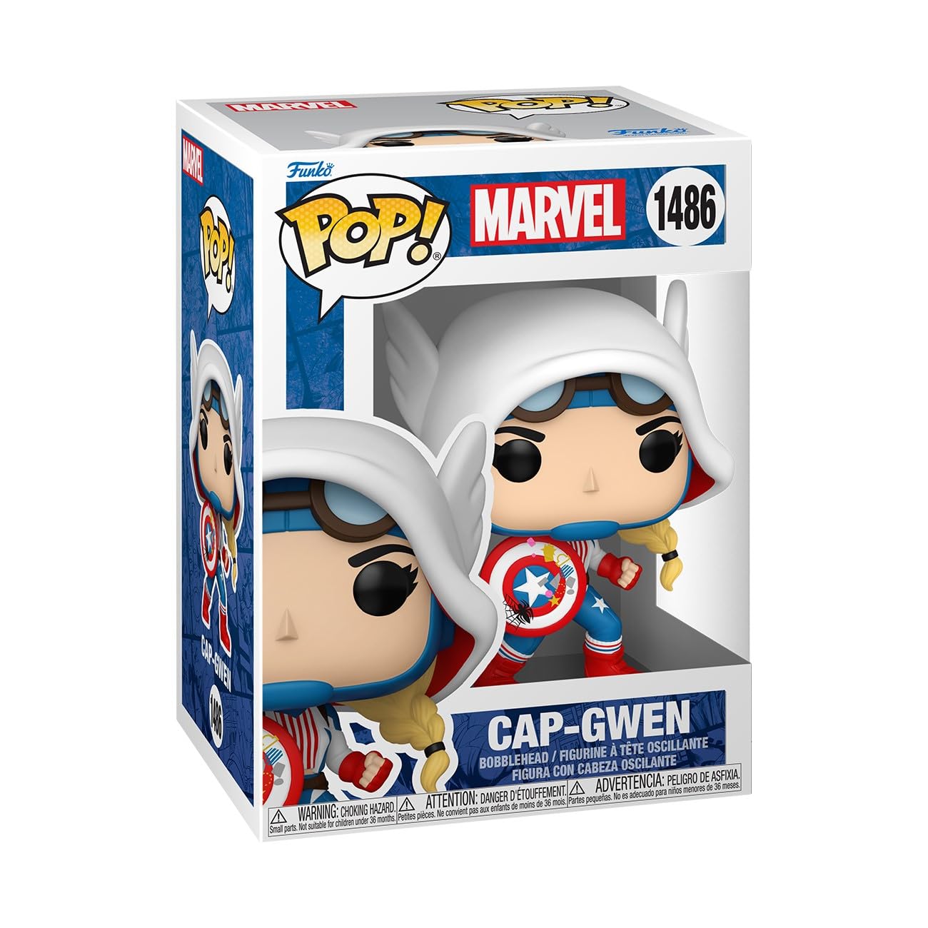 Funko Pop! Marvel: Spider-Gwen - Cap-Gwen - Marvel Comics - Collectable Vinyl Figure - Gift Idea - Official Merchandise - Toys for Kids & Adults…