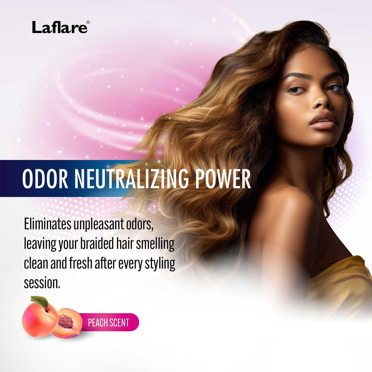 Laflare Cooling Spray for Braiding, Wig & Weaving. Instantly Reduce Temperature & Relief Itchy Scalp and Skin, Vegan(Biotin, Tea Tree, Castor Oil) 80