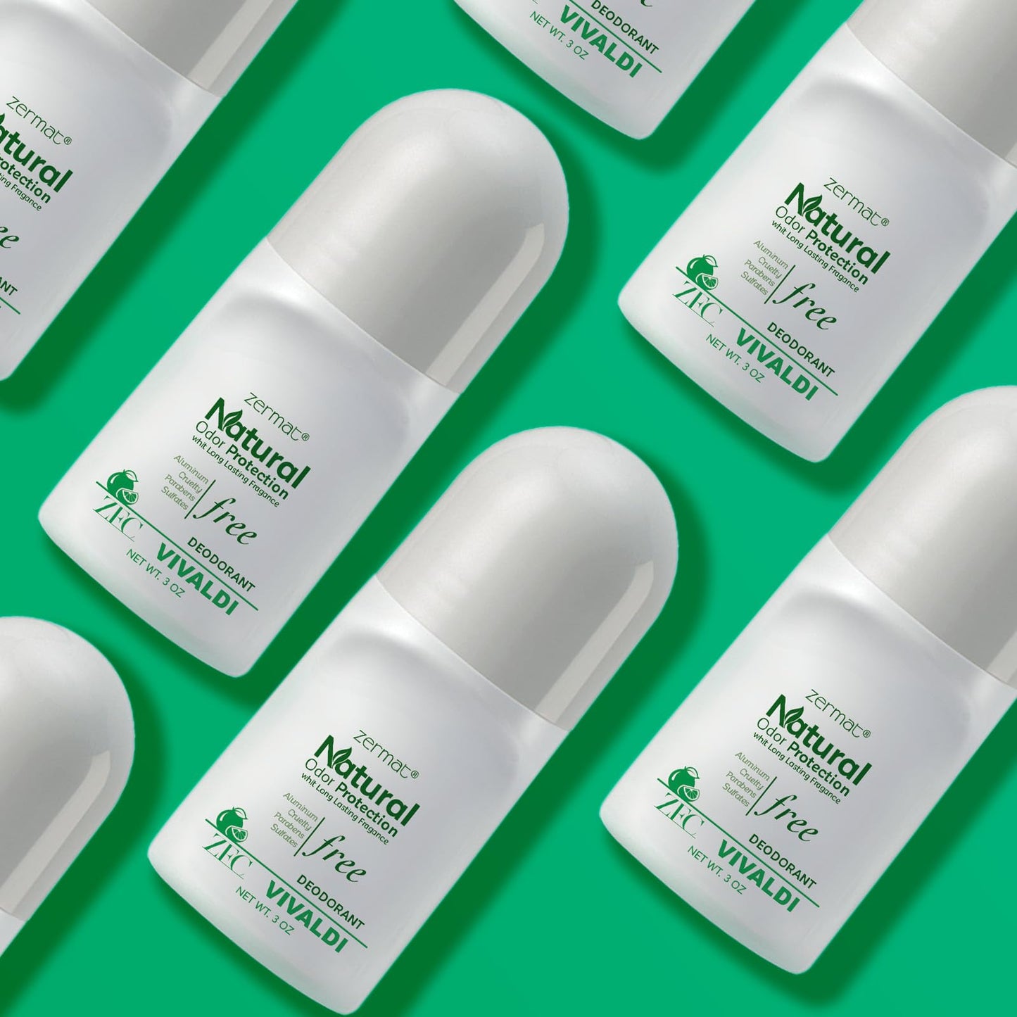 Zermat Vivaze Vivaldi, Natural Roll-On Deodorant, 3 Oz. Beauty and Personal Care Zermat