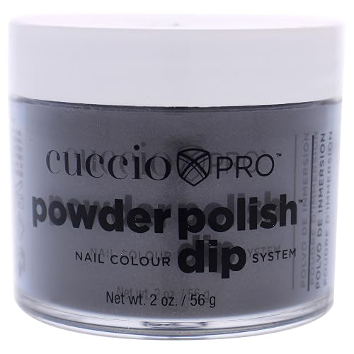Cuccio Pro Powder Polish Dip - Silver W/ Gray Undertones - Nail Lacquer for Manicures/Pedicures, Easy & Fast Application/Removal - No LED/UV Light Beauty & Personal Care Cuccio