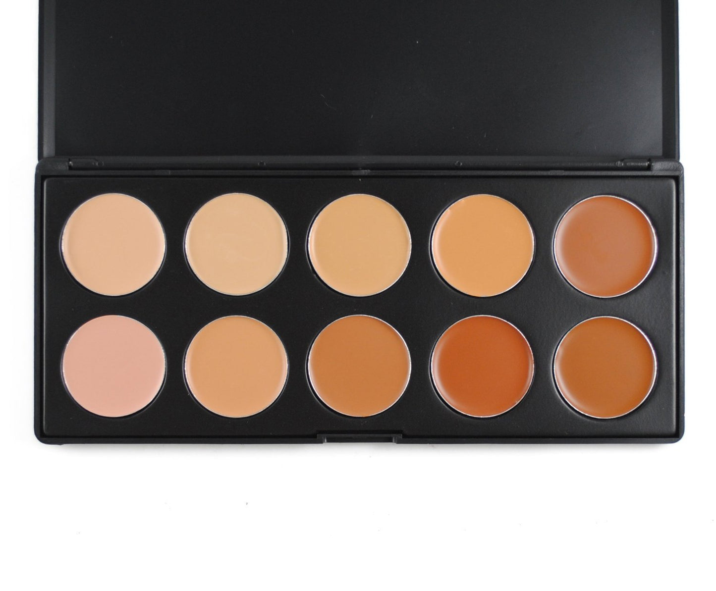 10 Colors Hydrating Cream Concealer Palette, Pure Vie Long Lasting Full Coverage Correcting Concealer Palette Foundation Camouflage Makeup Contour Kit