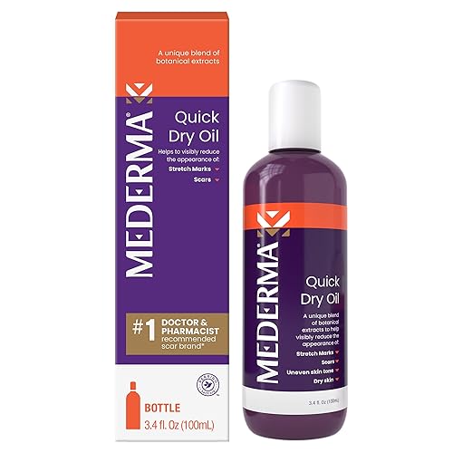Mederma Quick Dry Oil, Scar and Stretch Mark Treatment, Helps to Improve the Appearance with Natural Botanical Extracts, Paraben Free, Fast-Absorbing