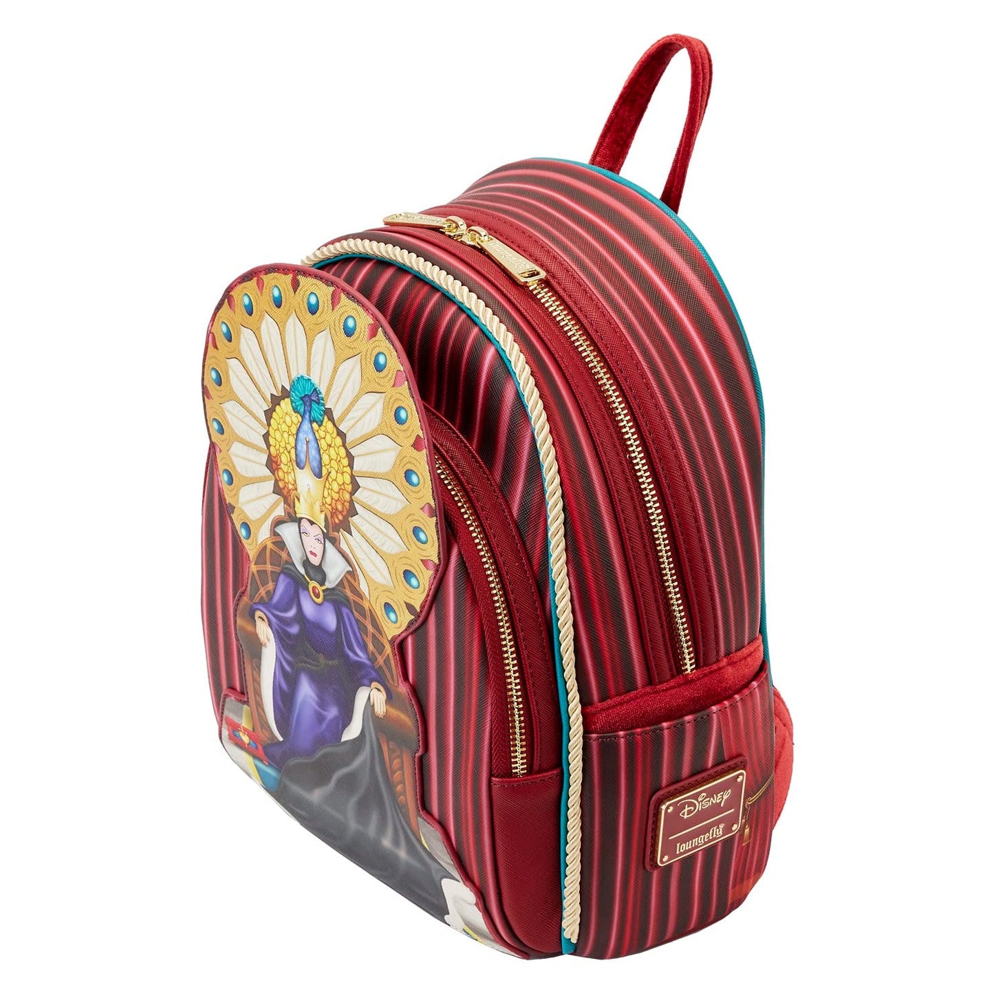 Loungefly Disney Snow White Evil Queen Throne Womens Double Strap Shoulder Bag Purse