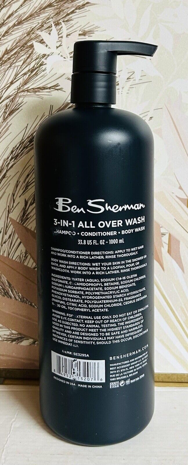 BEN SHERMAN 3-in-1 Sea Salt And Cedar All Over Wash 33.8oz includes 2oz travel size body butter Beauty & Personal Care Ben Sherman