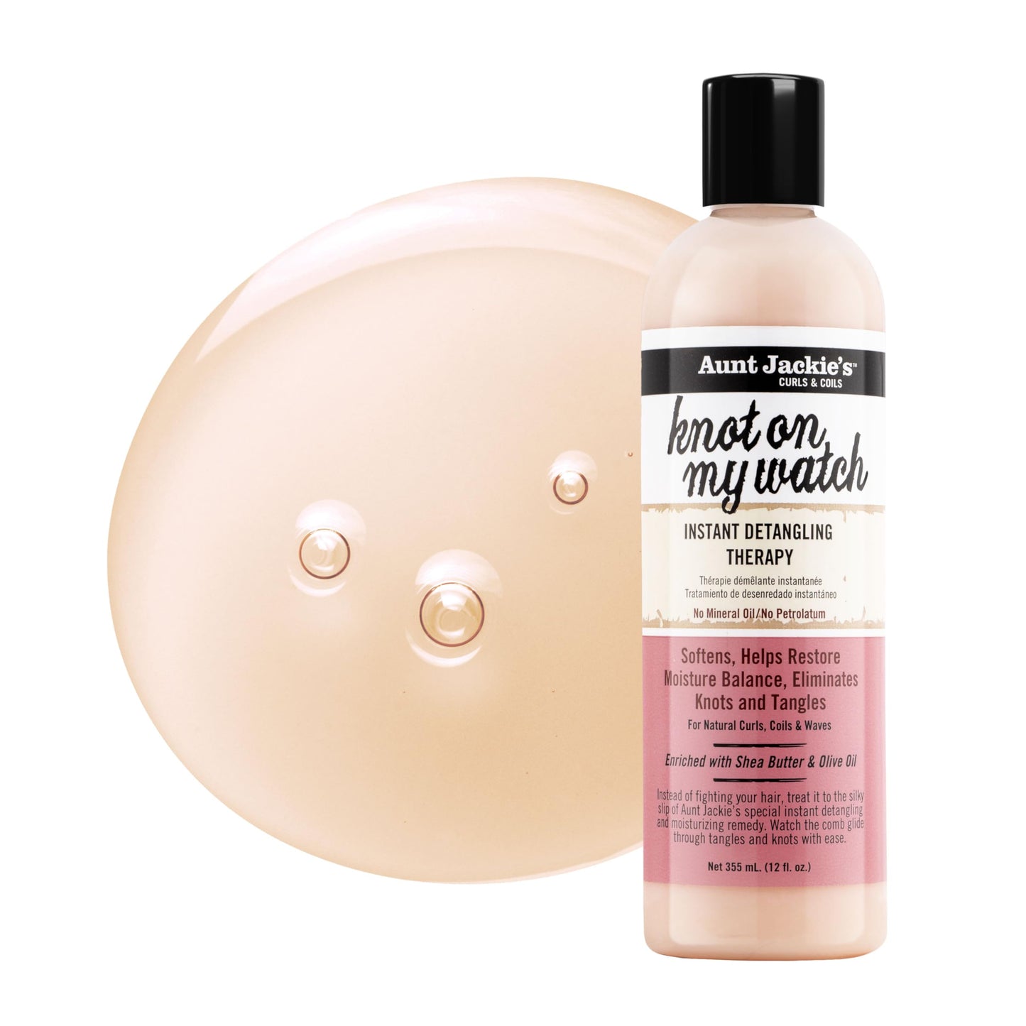 Aunt Jackies Knot On My Watch Detangling Therapy 12 Ounce (354ml) (6 Pack)