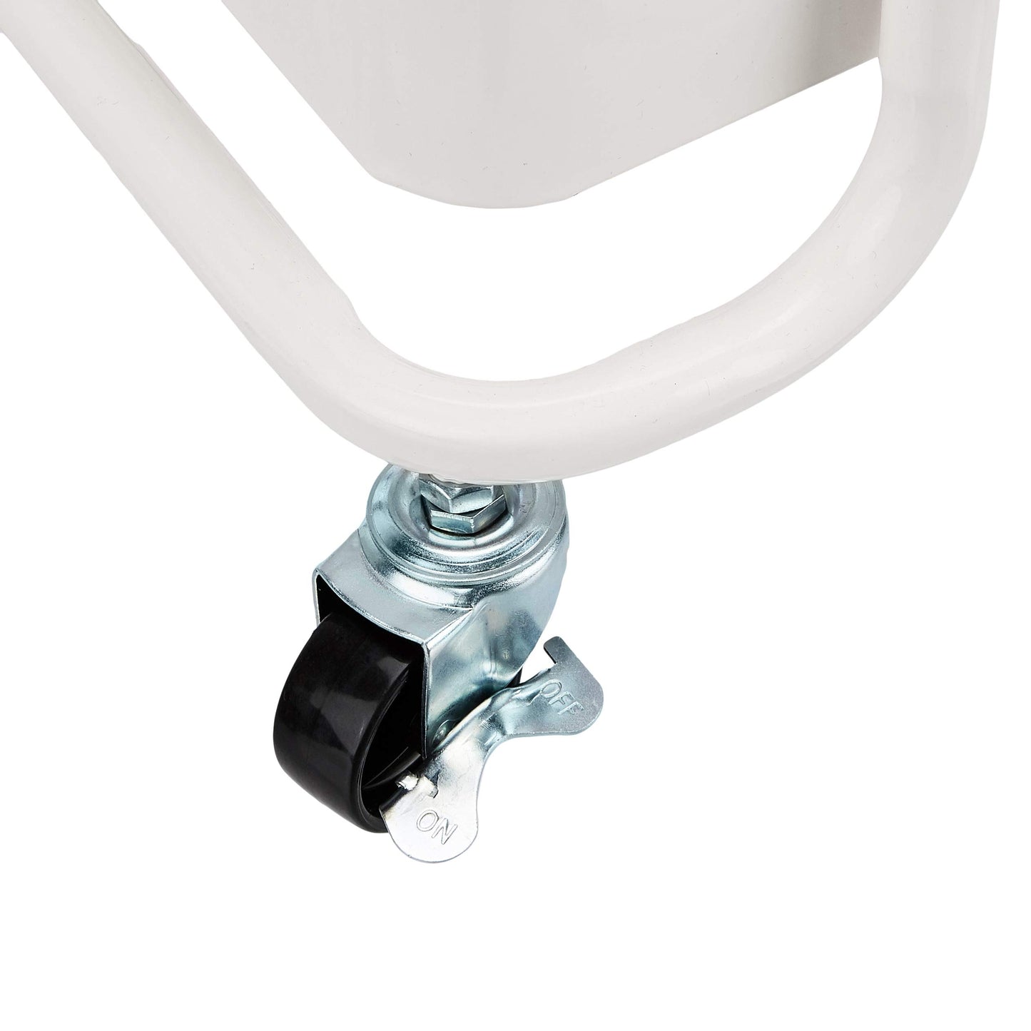 Amazon Basics 3-Tier Rolling Utility or Kitchen Cart, Lockable Wheels, Multifunctional Storage, White