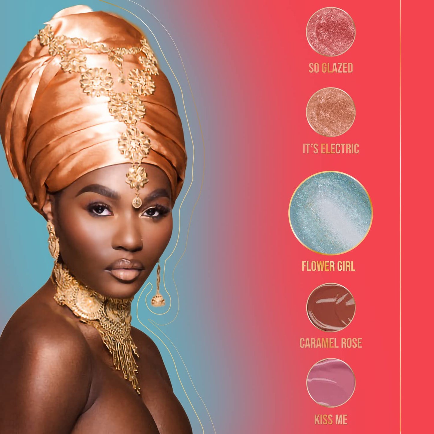 Juvia's Place High Shine - Glides on Creamy and Smooth,16 oz, Lip Gloss Garden of Juvia Flower Girl,Non-Sticky Long Lasting,Iridescent, Clear Gloss