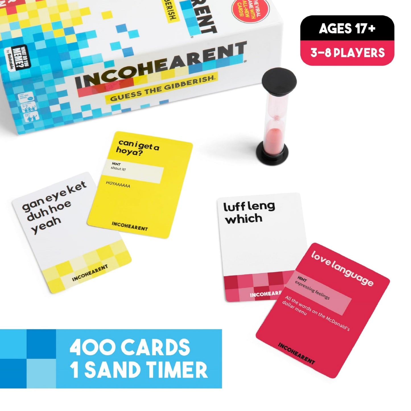 WHAT DO YOU MEME? Incohearent, The Guess The Gibberish Party Game by Relatable, A Funny Card Game for Adults, Great for Game Night Games, Includes…