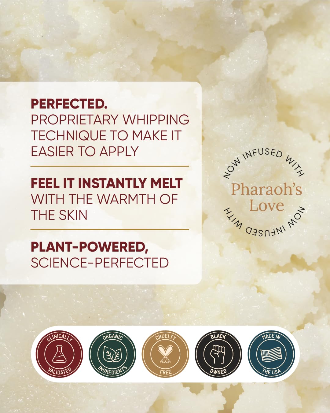 Buttah Skin by Dorion Renaud Whipped Body Butter 4oz - 100% All Natural & Organic (Hard in Jar) Pure Whipped Virgin Raw African Shea Butter