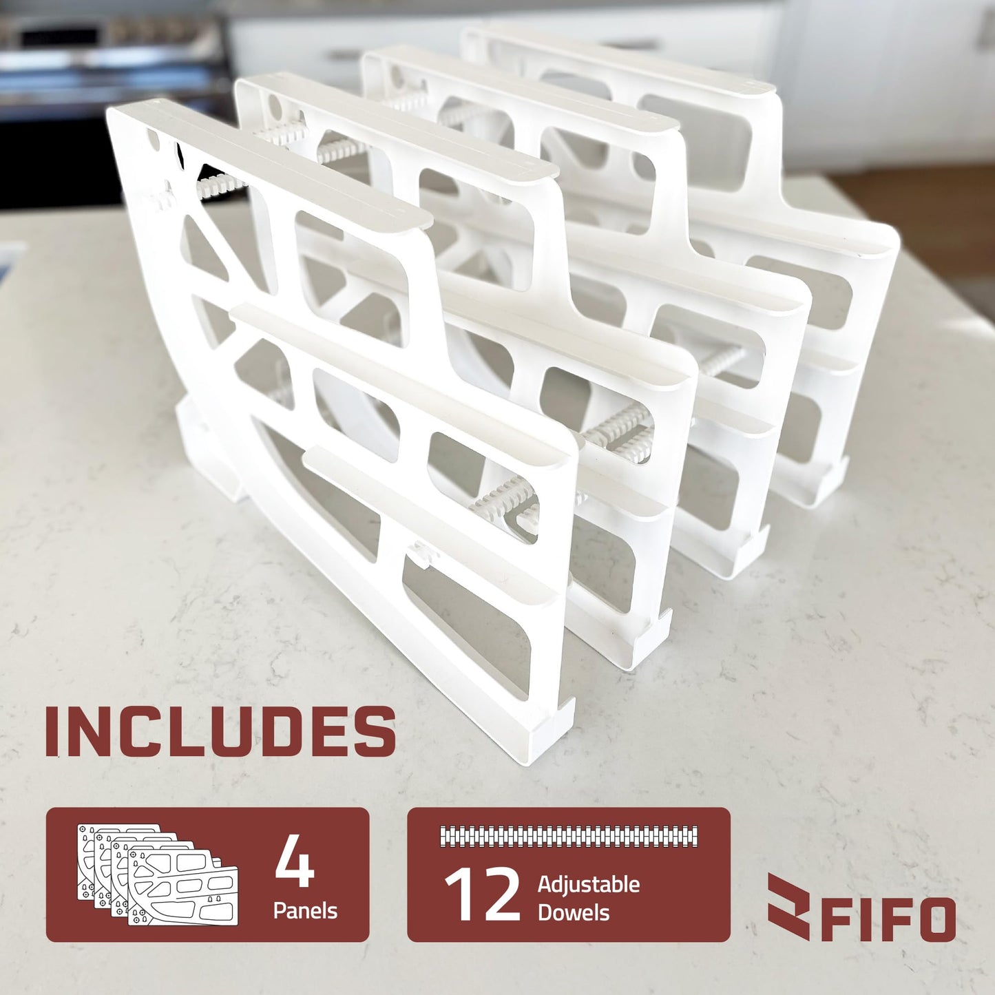 FIFO Pantry Storage Organizer Dispenser Rack for Canned Goods/Drinks, 54-Can Capacity