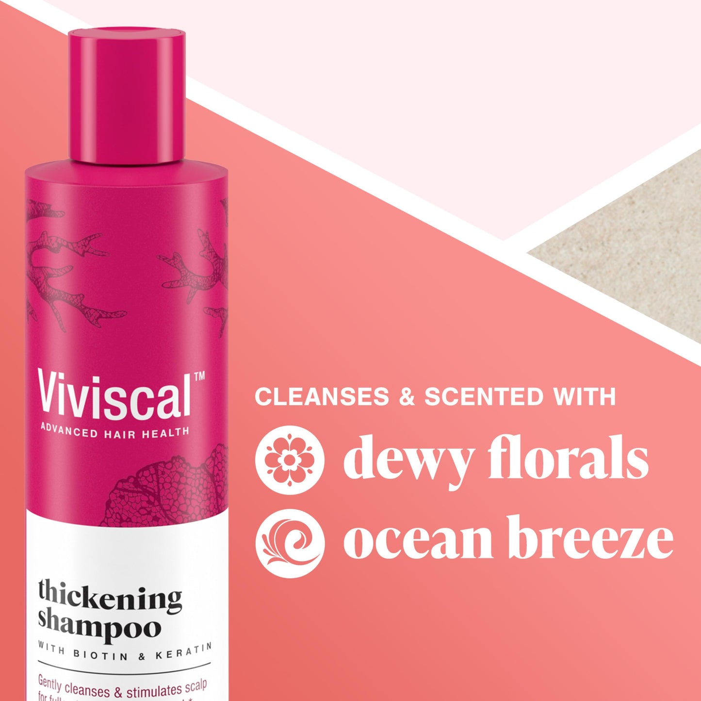 Viviscal Thickening Shampoo, Formulated With Biotin And Keratin, Fortified With Marine Collagen And Seaweed Extract, Strengthens And Reduces Breakage