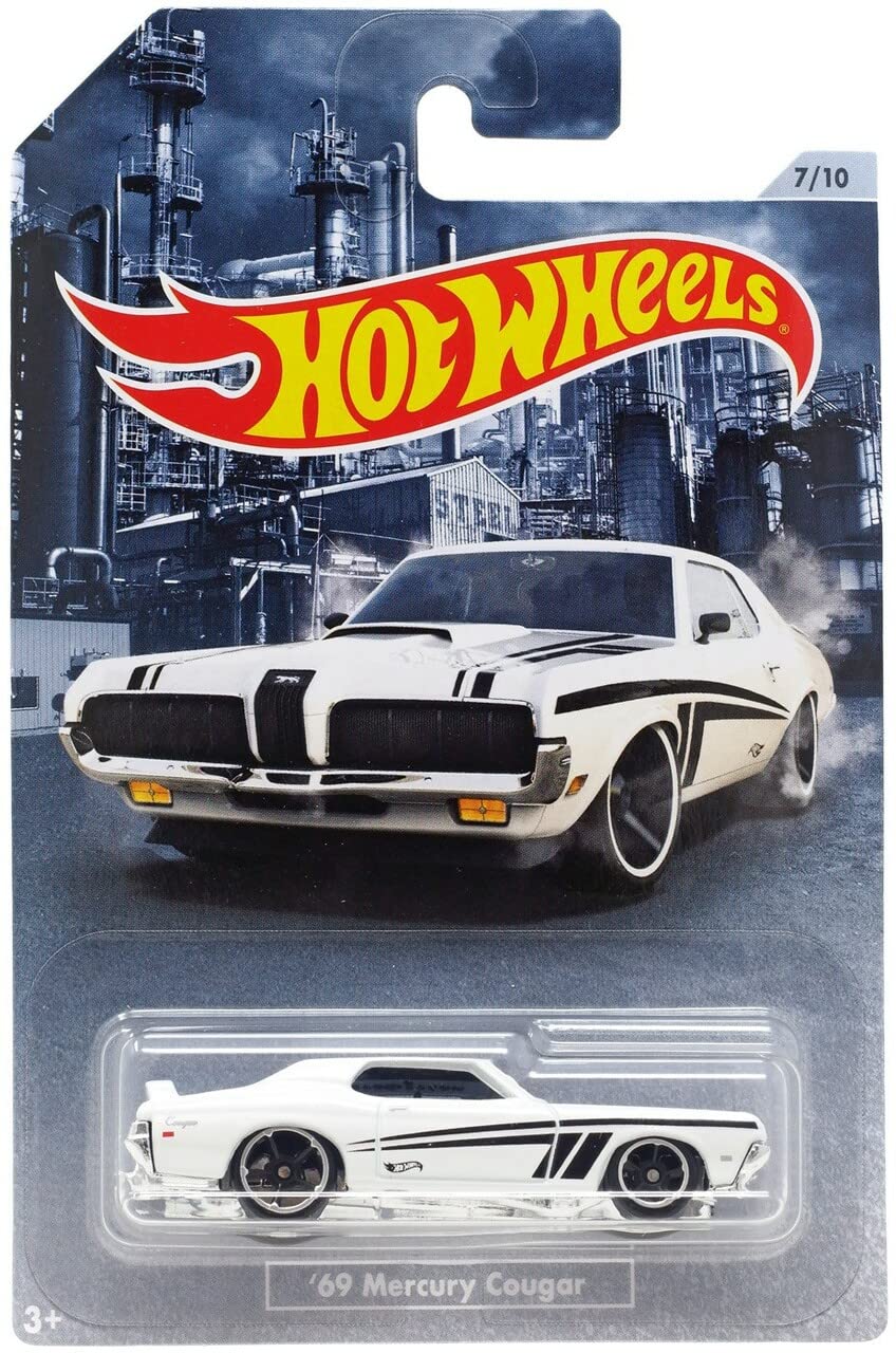 Hot Wheels 2020 American Steel Muscle Car Series '69 Mercury Cougar 7/10 White