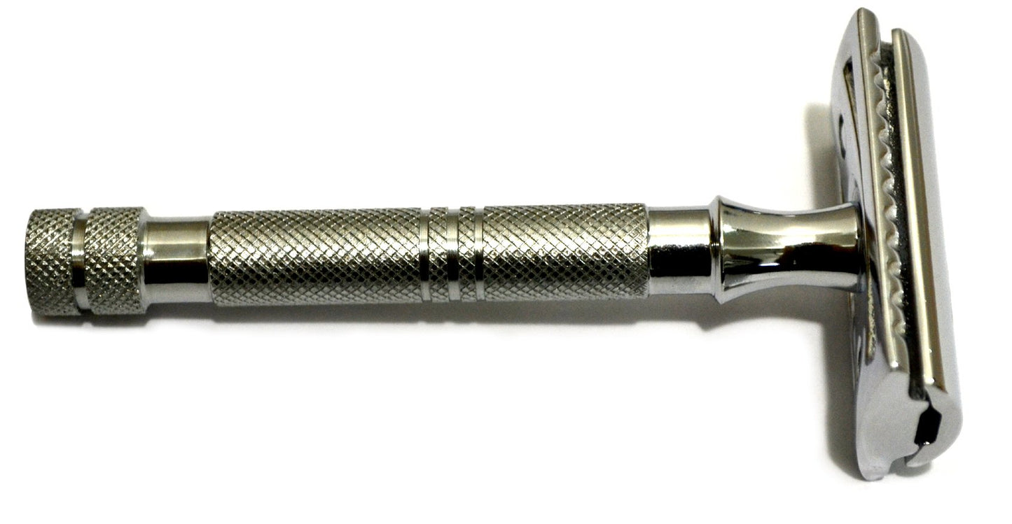 CS-203 Classic Samurai Slim Long Handled Safety Razor with 5 ASTRA Double Edge Razor Blades Beauty and Personal Care Classic Samurai