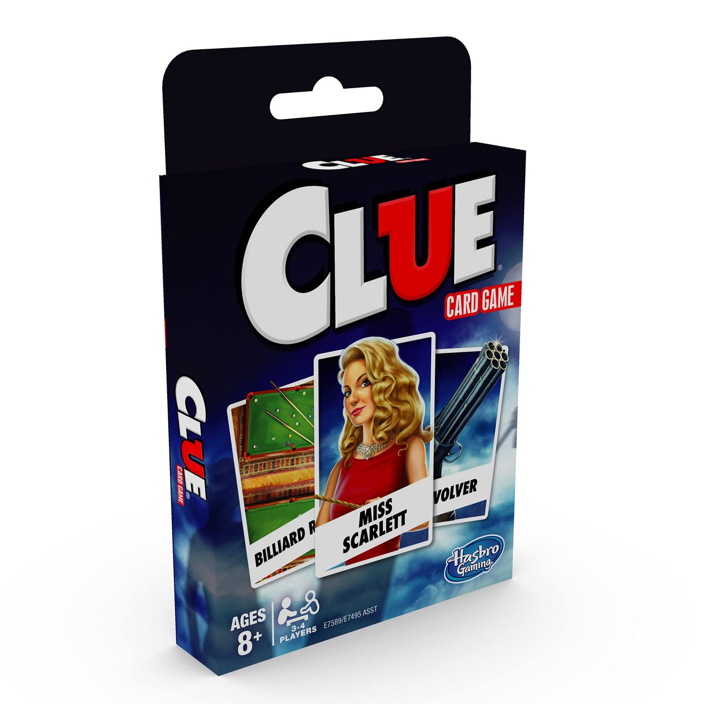 Hasbro Gaming Clue Card Game, 3-4 Player Strategy Game, Fun Summer Activities, Vacation Travel Essentials, Ages 8+