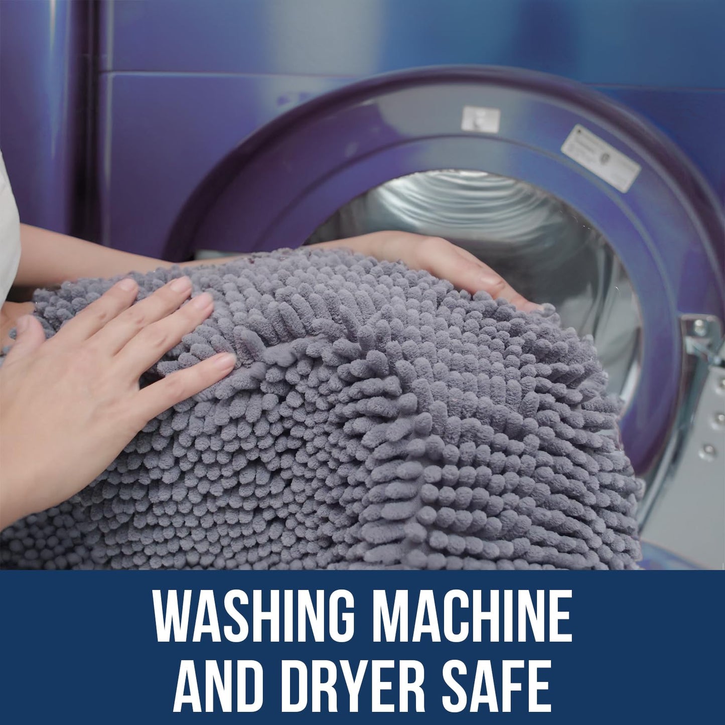 Muddy Mat Chenille Bathroom Rugs Quick Dry Microfiber Mats Non Slip Washable, Extra Thick, Soft and Highly Absorbent Bath Mats for Bathroom, Kitchen…