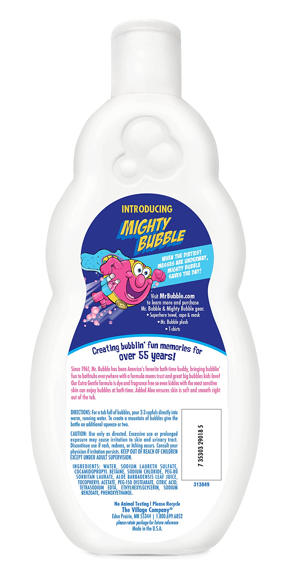 Mr Bubble Bubble Bath Extra Gentle 16 Ounce (Pack of 3)