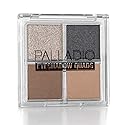 Palladio Eyeshadow Quads, Velvety Pigmented Blendable Matte, Metallic & Shimmer Finishes, Creamy Formula, Four Way Quad Eye Shadow Palette, Talc-Free