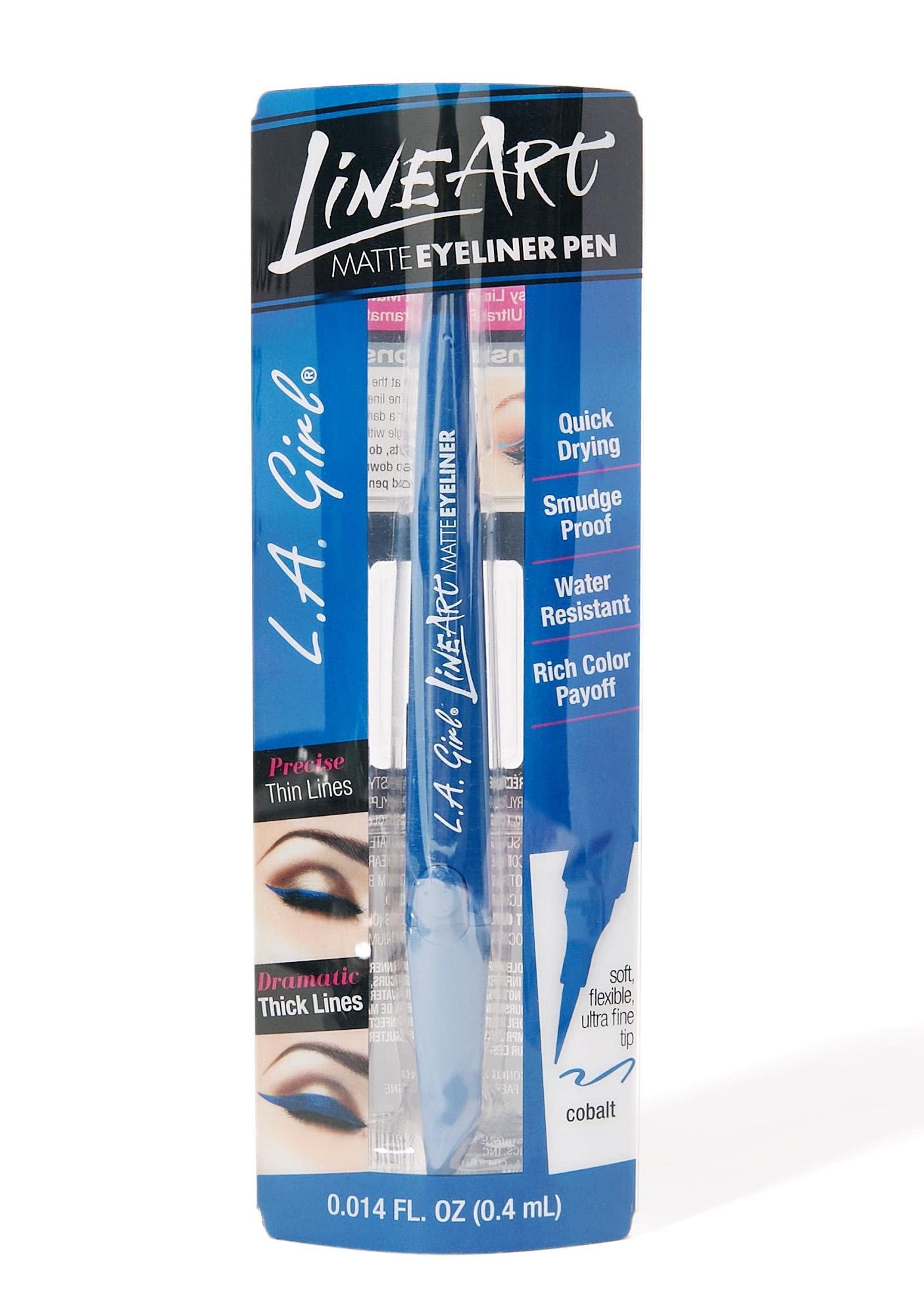 L.A. Girl Line Art Matte Eyeliner, Cobalt GLE714