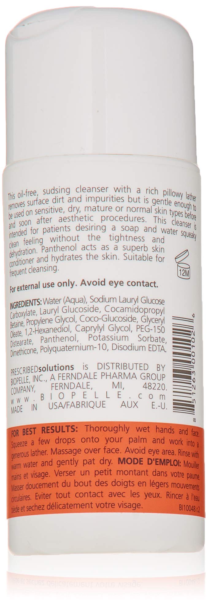 PRESCRIBEDsolutions Don’t Be So Sensitive, Post Procedure Cleanser