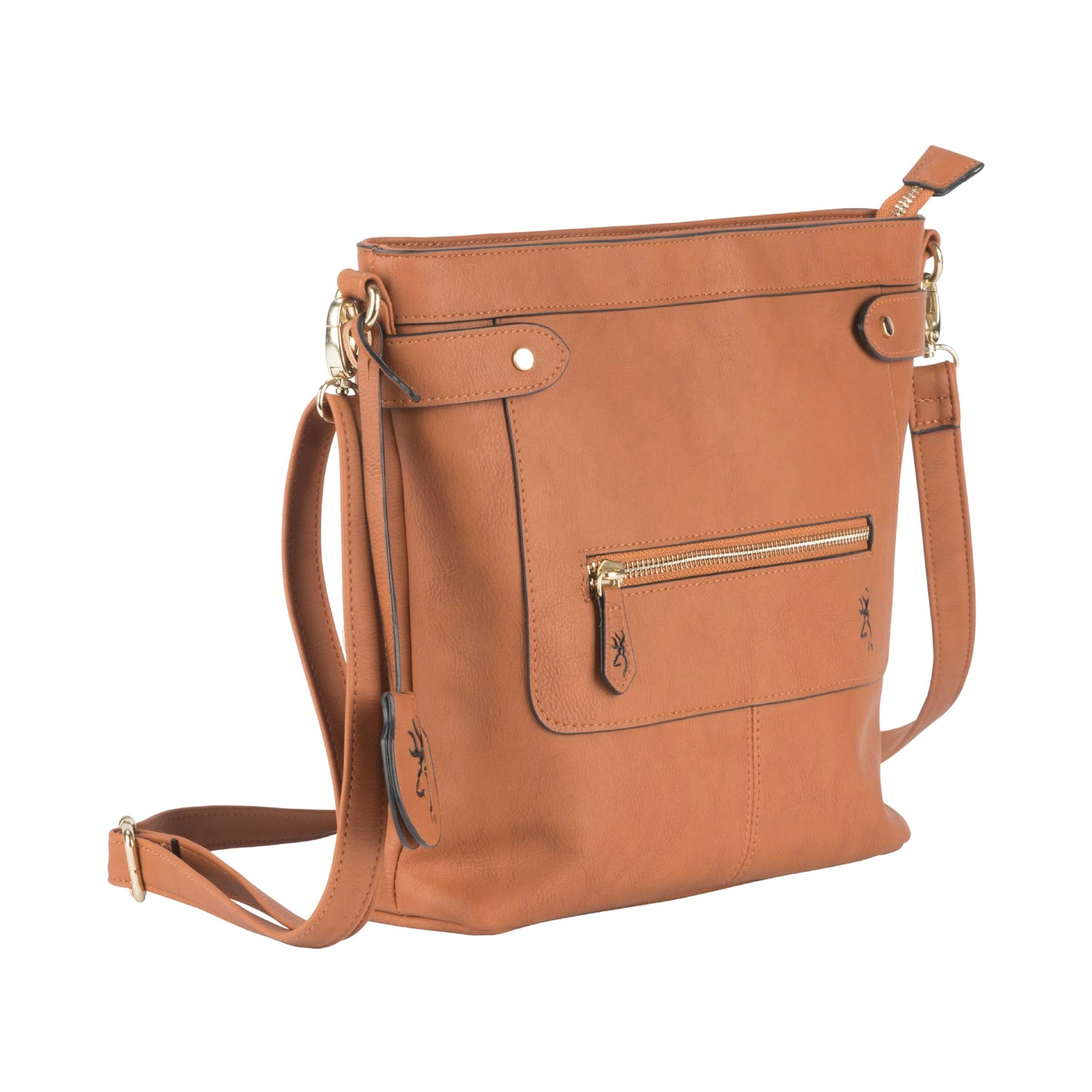 Browning Women's Concealed Carry Catrina Purse, Premium Holstered Handbag With Safety Locking Option, Brown