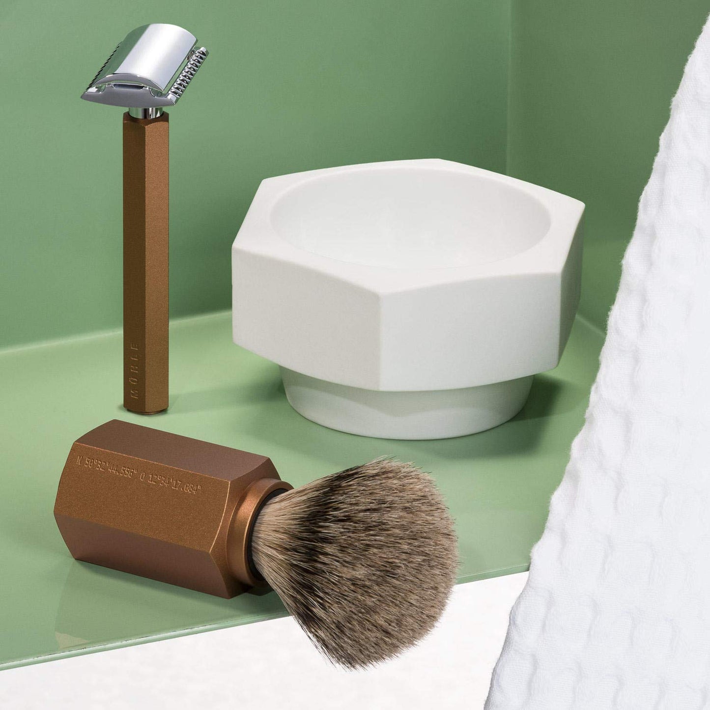 MÜHLE HEXAGON White Porcelain Shaving Bowl Beauty and Personal Care MÜHLE