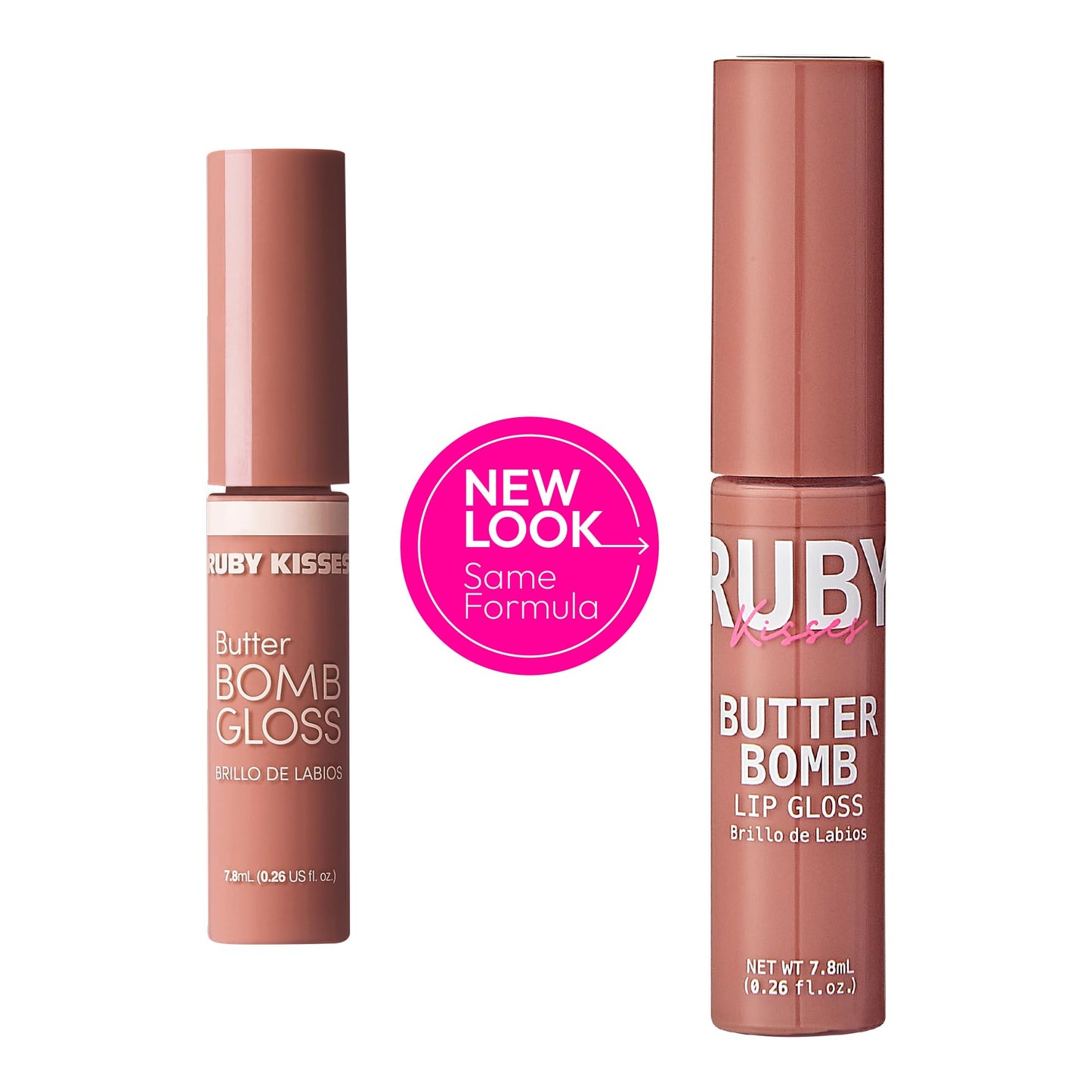 Ruby Kisses Butter Bomb Lip Gloss, High-Shine Non-Sticky Hydrating Plumping