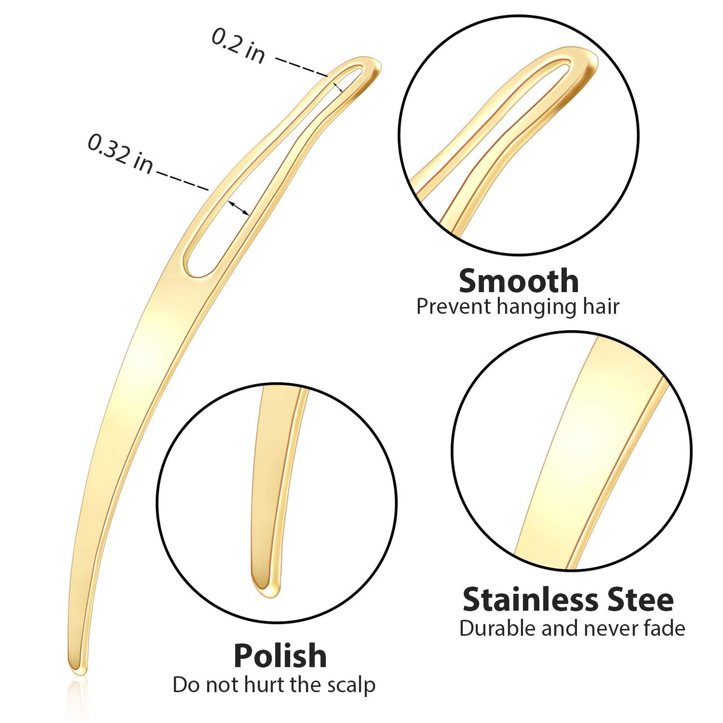 WILLBOND 12 Pieces Interlocking Tool Dreadlocks Kit, Easyloc Hair Tool for Maintaining Your Dreadlock, Unisex (Gold, Silver, Rose Gold)
