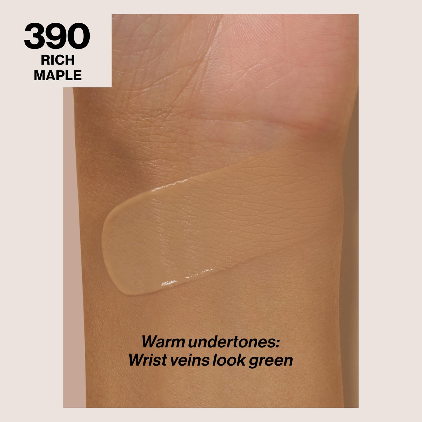 Revlon Liquid Foundation, ColorStay Face Makeup for Normal & Dry Skin, SPF 20, Longwear Medium-Full Coverage with Natural Finish, 390 Rich Maple, 1 Fl