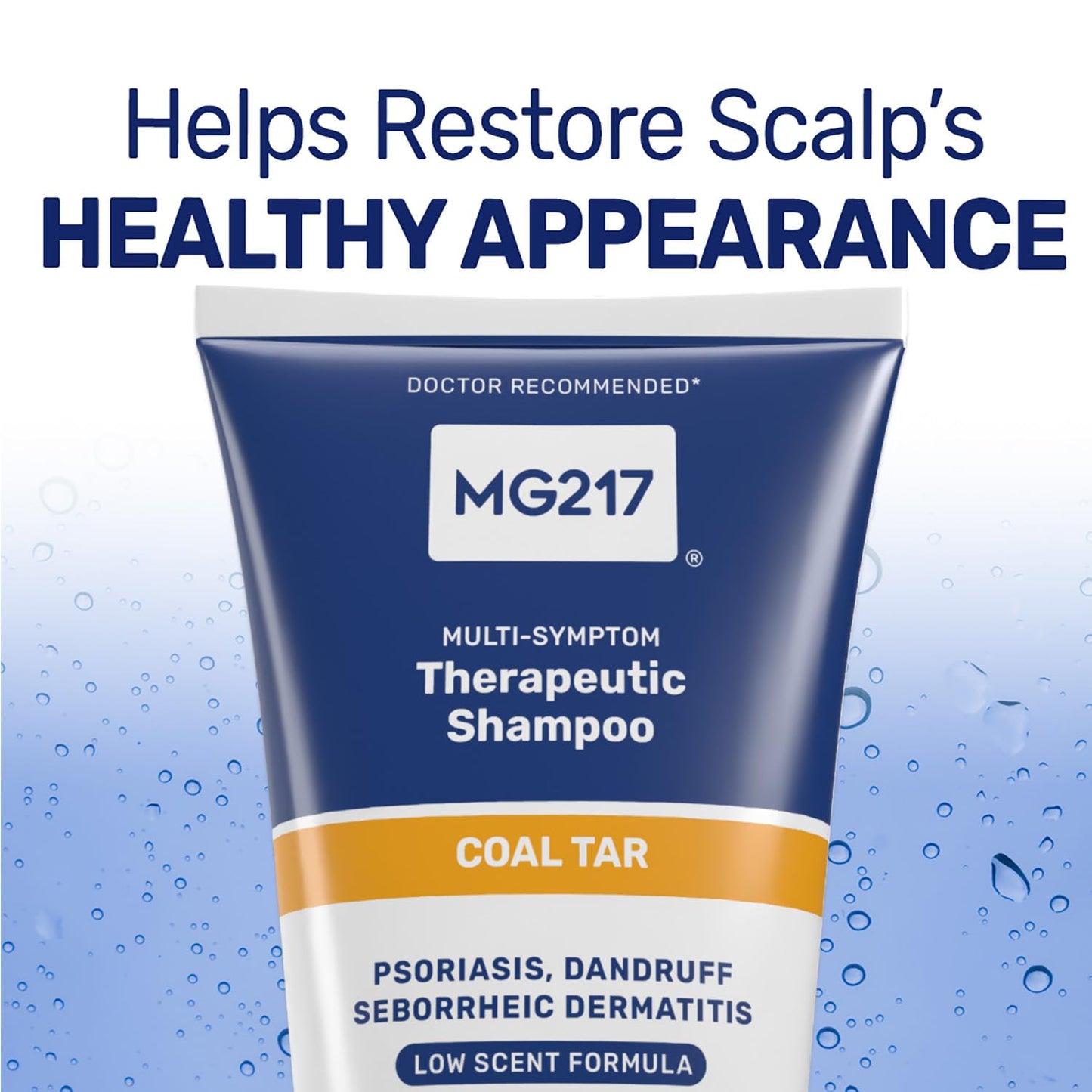 MG217 Psoriasis Shampoo with Coal Tar, Therapeutic Scalp Treatment, Controls Itching, Scaling, Flaking, Scale Buildup, Psoriasis Scalp Treatment, .5% Beauty and Personal Care MG217