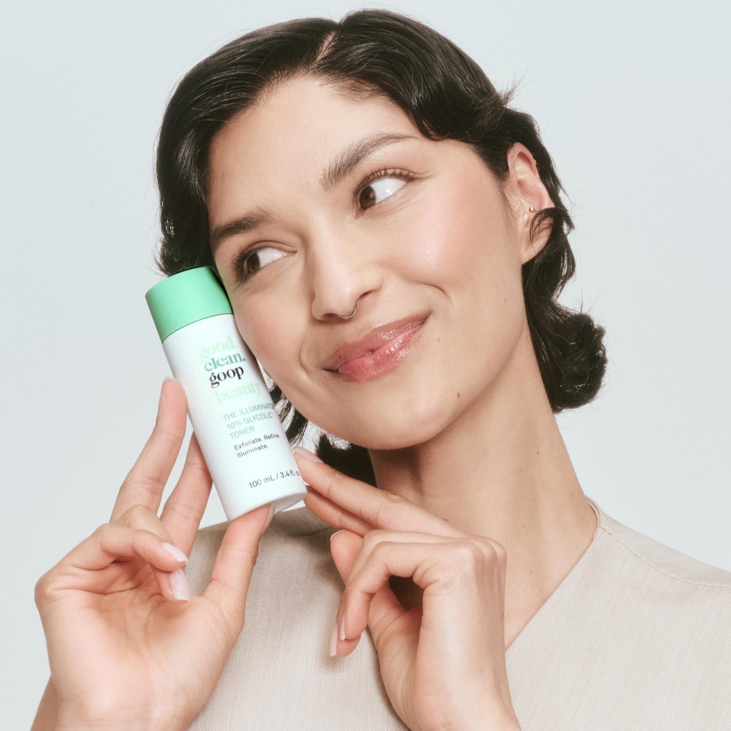 good.clean.goop Beauty The Illuminator 10% Glycolic Toner | Correct Texture and Minimize Pores | Glycolic Acid, Black Tea Ferment, & Snow Mushroom