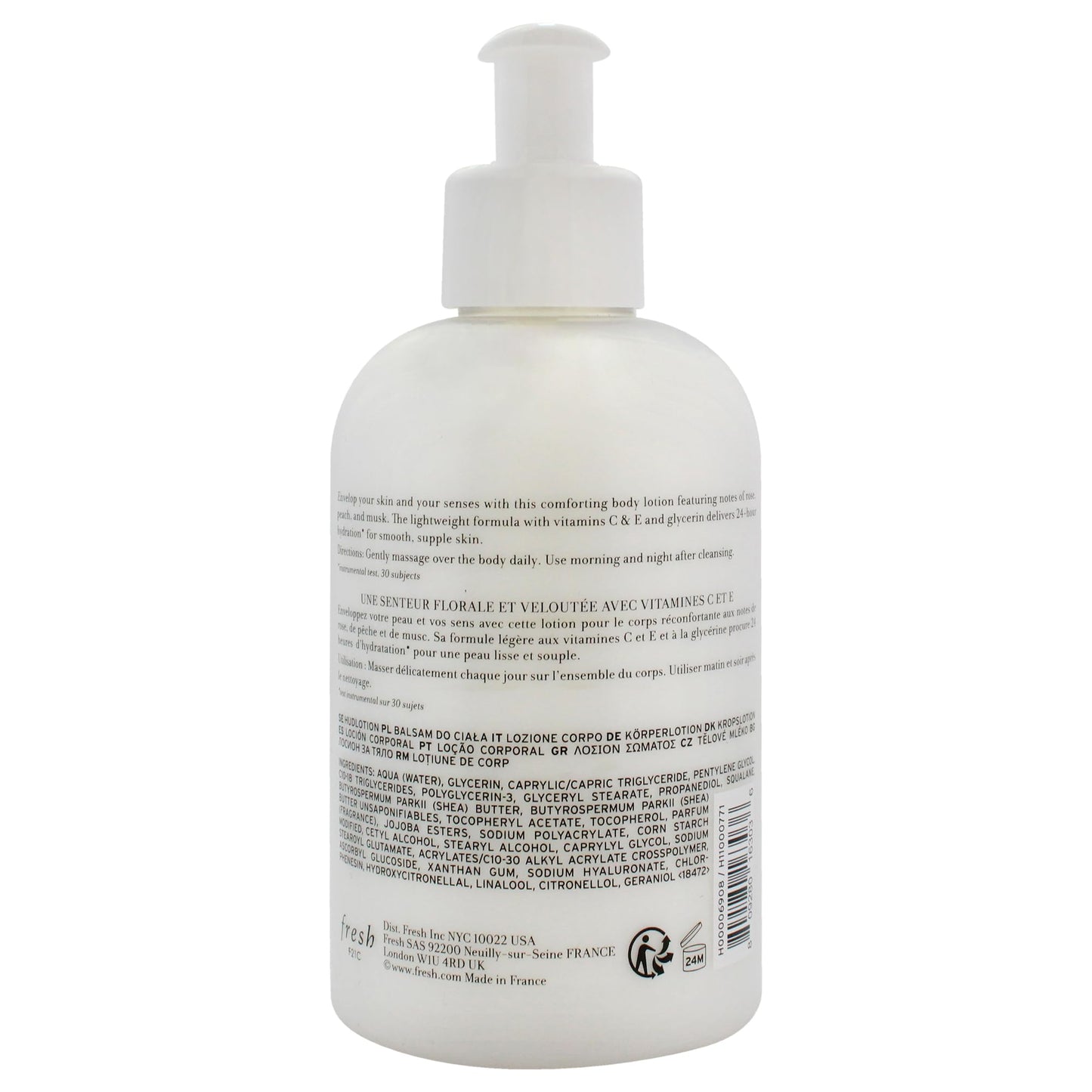 Rose Morning Body Lotion by Fresh for Women - 10 oz Body Lotion